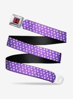 Disney Minnie Mouse Ears Monogram Dots Youth Seatbelt Belt