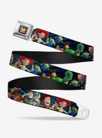 Disney Pixar Toy Story Characters Running Denim Rays Youth Seatbelt Belt