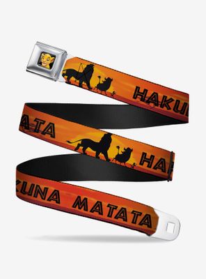 Disney The Lion King Hakuna Matata Sunset Youth Seatbelt Belt