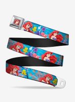 Disney The Little Mermaid Ariel Flounder Vivid Underwater Poses Youth Seatbelt Belt