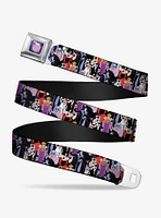 Disney Villains Stacked Youth Seatbelt Belt