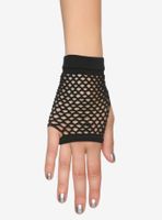 Black Fishnet Fingerless Gloves