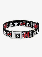 Disney Classic Mickey Mouse 1928 Collage Dog Collar Seatbelt Buckle