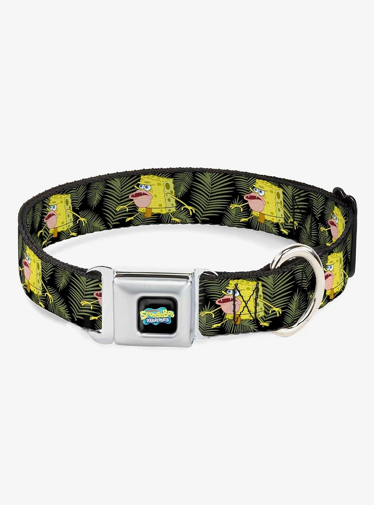 Primitive SpongeBob Pose Dog Collar Seatbelt Buckle