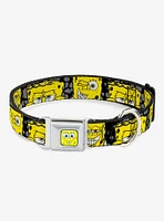 SpongeBob Close Up Expressions Dog Collar Seatbelt Buckle