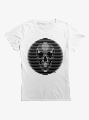 Skull Optical Illusion Girls T-Shirt