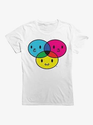 Squishy Face Venn Diagram Girls T-Shirt