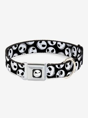 The Nightmare Before Christmas Jack Scattered Expressions Dog Collar Seatbelt Buckle