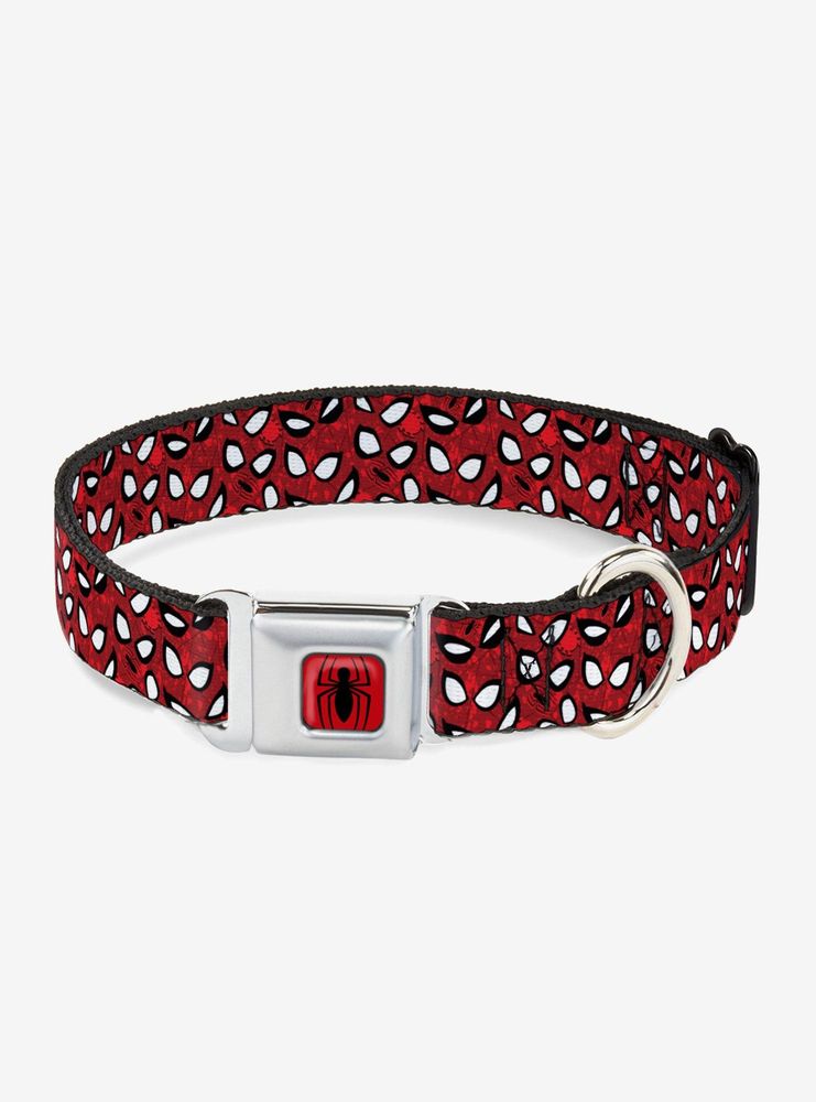 Marvel Spider-Man Scattered Eyes Dog Collar Seatbelt Buckle