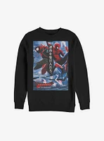 Marvel Spider-Man Japanese Text Sweatshirt