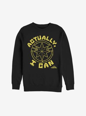 Marvel Captain Actually I Can Sweatshirt