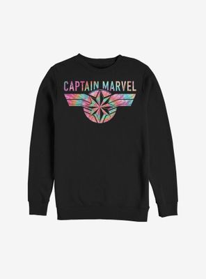 Marvel Captain Tie-Dye Logo Sweatshirt