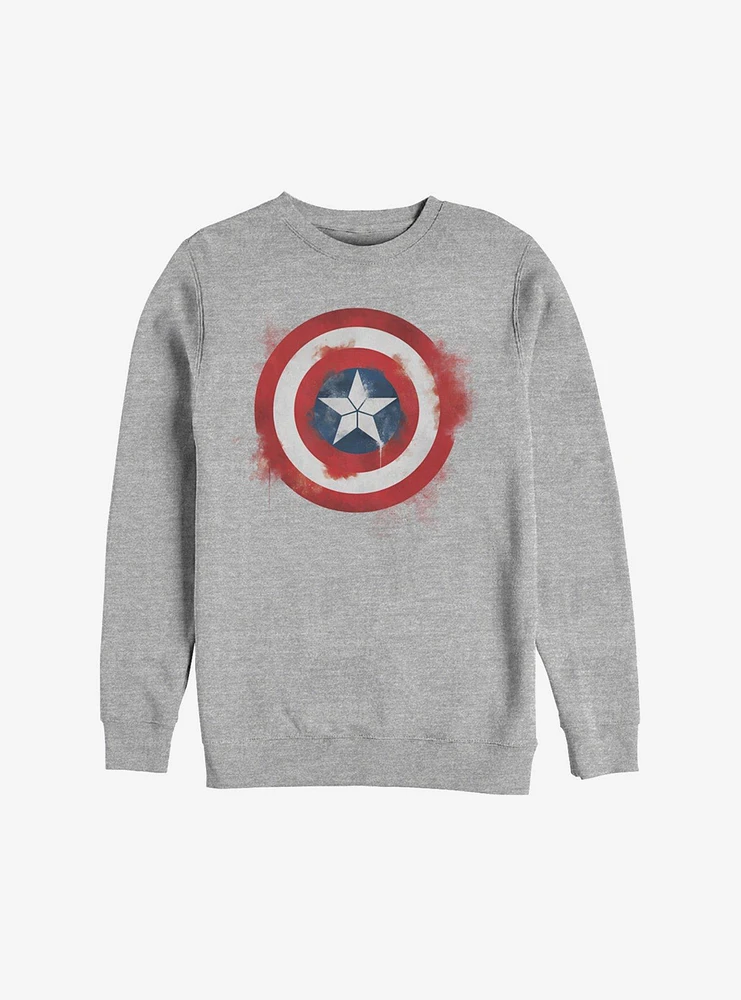 Marvel Captain America Spray Logo Sweatshirt
