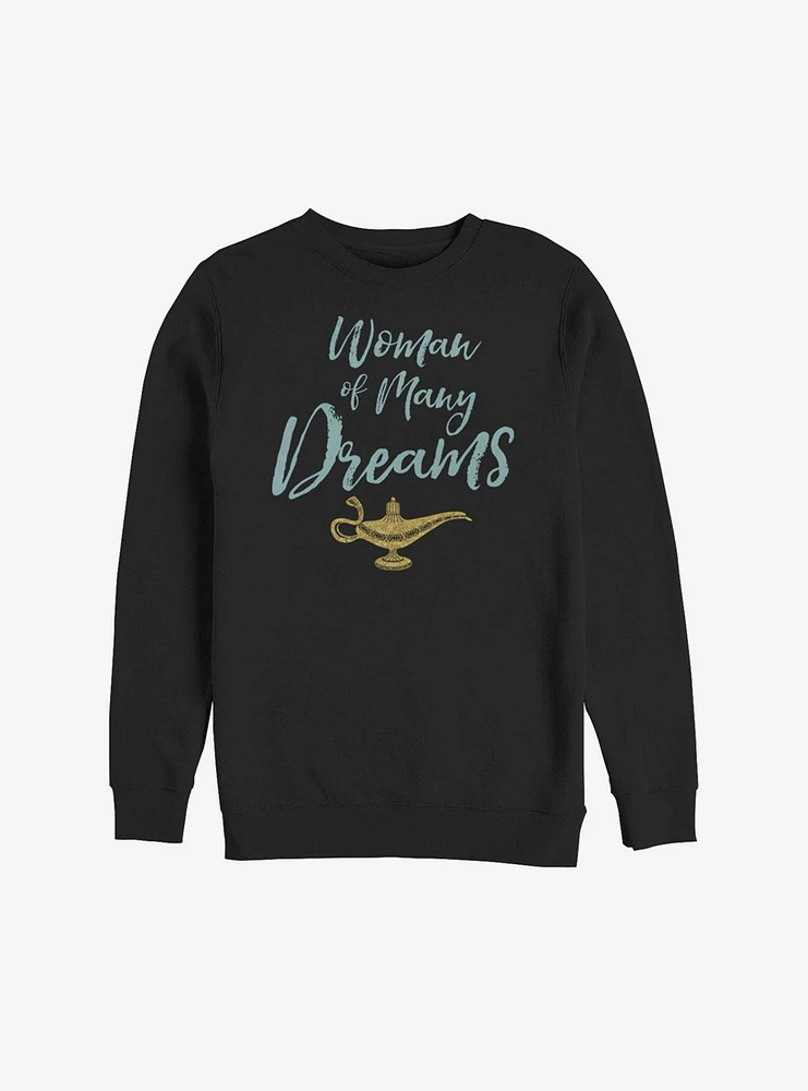 Disney Aladdin 2019 Woman Of Many Dreams Script Sweatshirt
