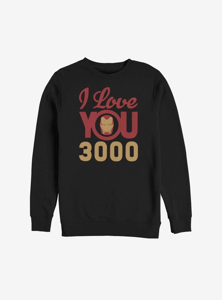 Marvel Iron Man Love You 3000 Icon Face Sweatshirt