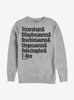 Jurassic Park Dinosaurs And Sweatshirt