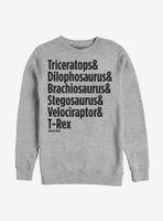 Jurassic Park Dinosaurs And Sweatshirt