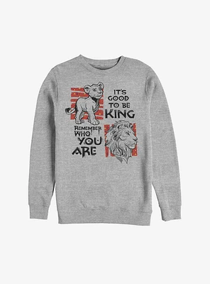 Disney The Lion King 2019 Simba Text Sweatshirt