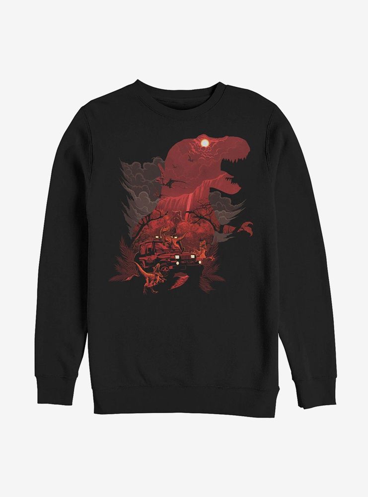 Jurassic Park Rex Collage Sweatshirt