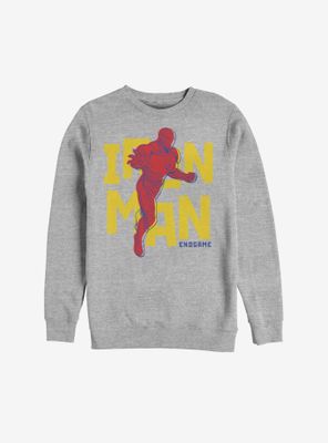 Marvel Iron Man Text Pop Sweatshirt