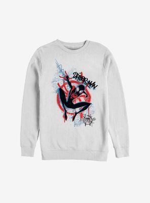 Marvel Spider-Man: Into The Spider-Verse Graffiti Spider Sweatshirt