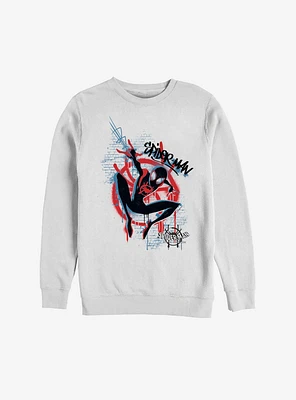 Marvel Spider-Man: Into The Spider-Verse Graffiti Spider Sweatshirt
