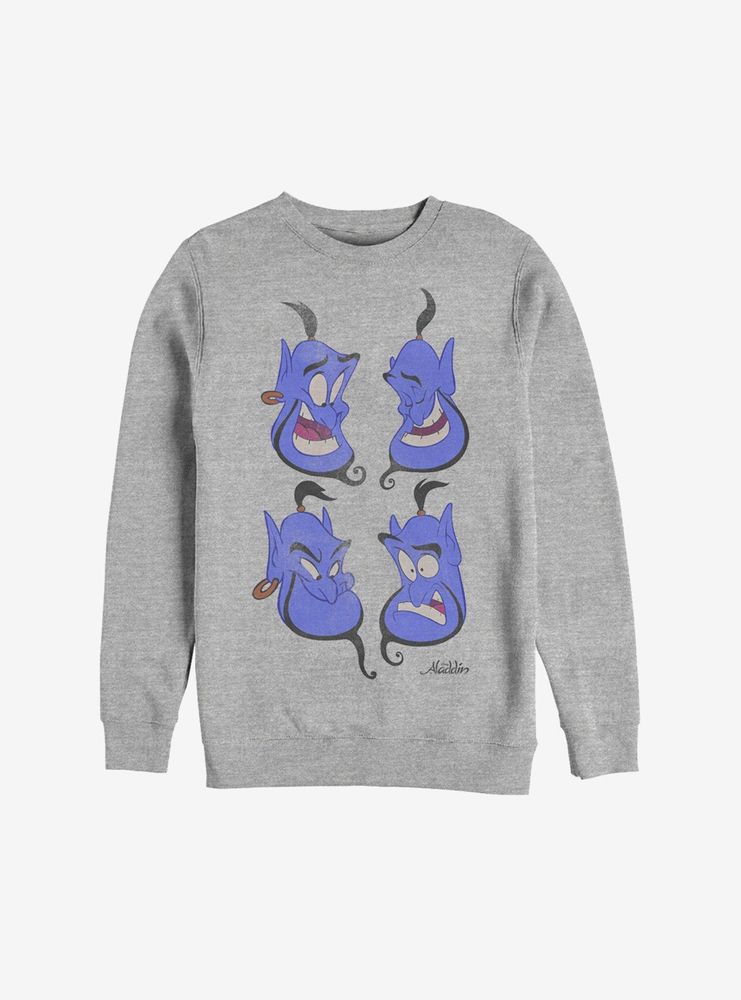 Disney Aladdin Faces Of Genie Sweatshirt