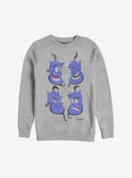 Disney Aladdin Faces Of Genie Sweatshirt