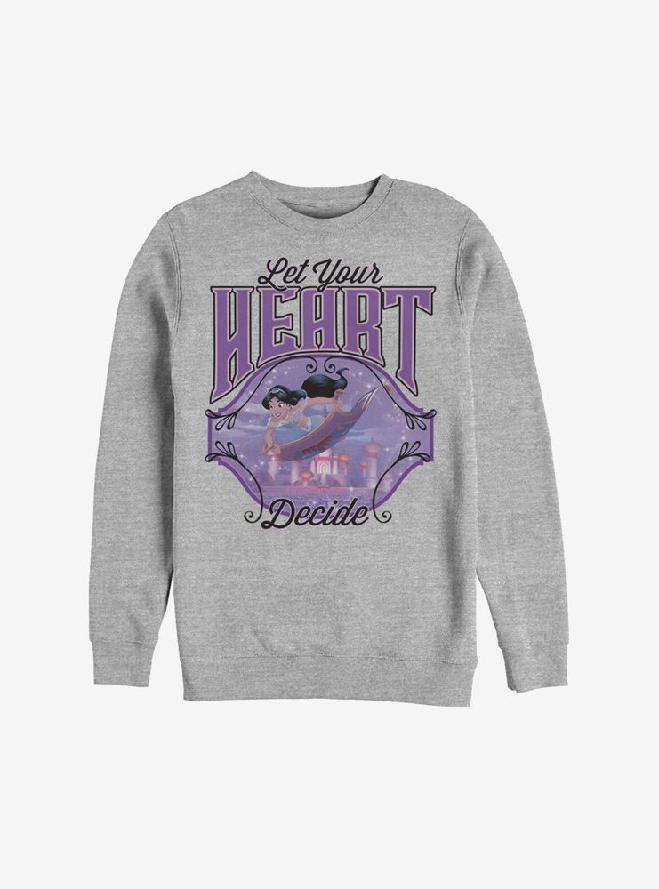 Disney Aladdin Jasmine Let Your Heart Decide Sweatshirt