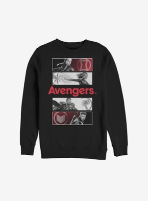 Marvel Avengers: Endgame Hero Icon Panels Sweatshirt