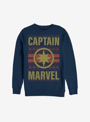 Marvel Captain Christmas Pattern Sweatshirt