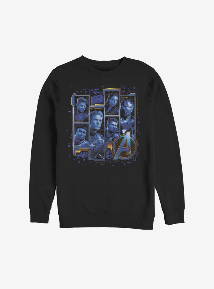 Marvel Avengers: Endgame Blue Box Up Sweatshirt