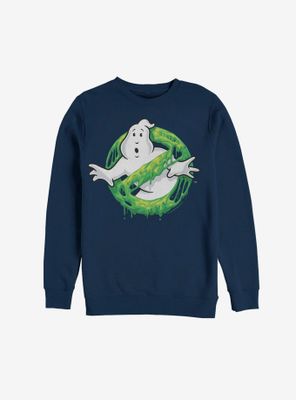 Ghostbusters Ghost Logo Green Slime Sweatshirt