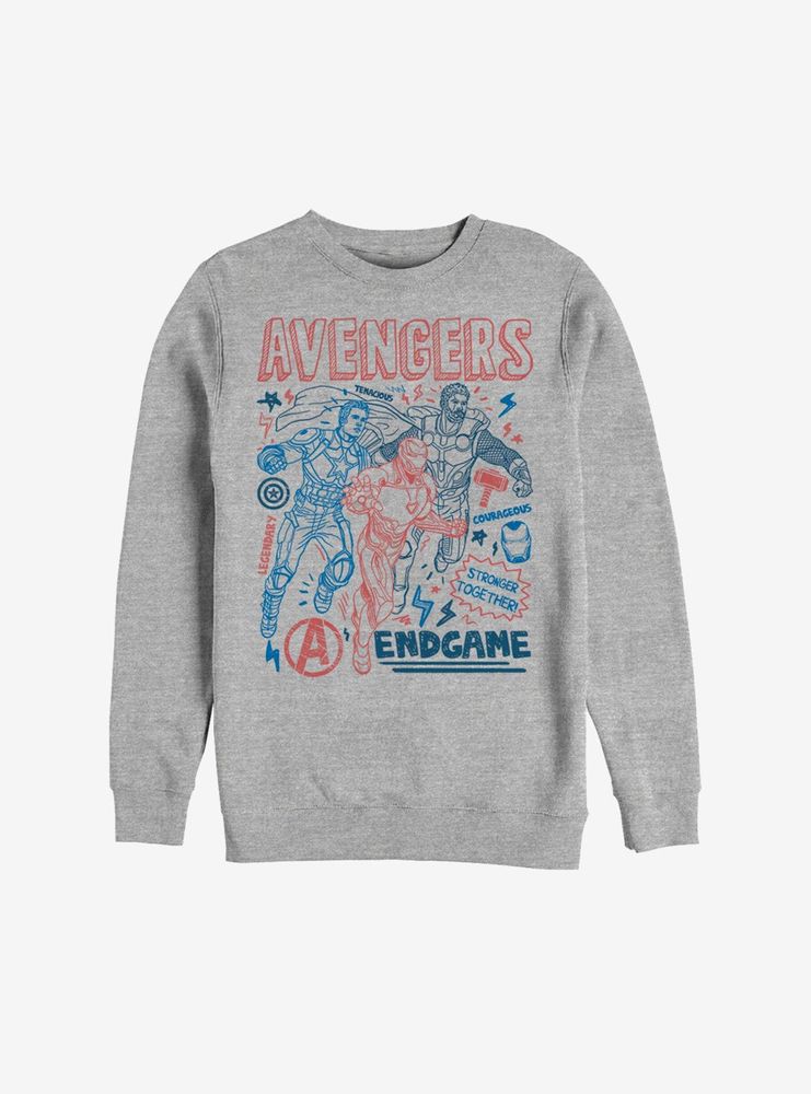 Marvel Avengers: Endgame Mightiest Doodles Sweatshirt