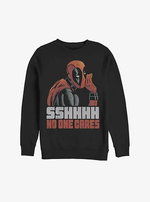 Marvel Deadpool No One Cares Sweatshirt