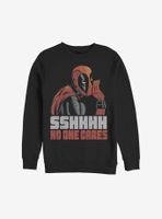 Marvel Deadpool No One Cares Sweatshirt