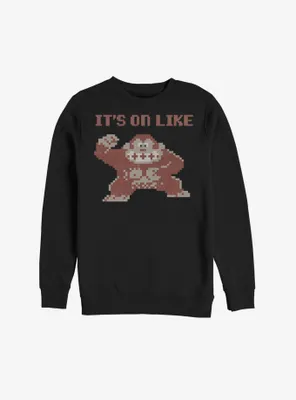 Nintendo Donkey Kong It's On Sweatshirt