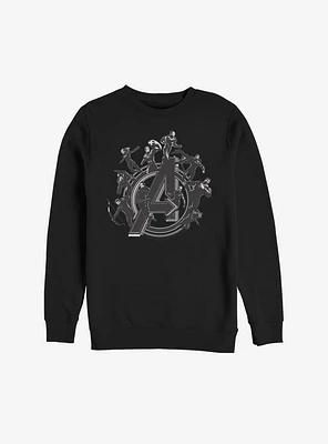 Marvel Avengers: Endgame Flying Heroes Sweatshirt