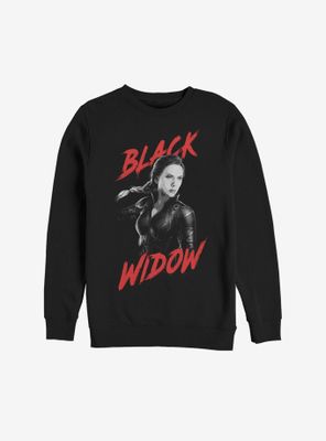 Marvel Avengers: Endgame High Contrast Black Widow Sweatshirt