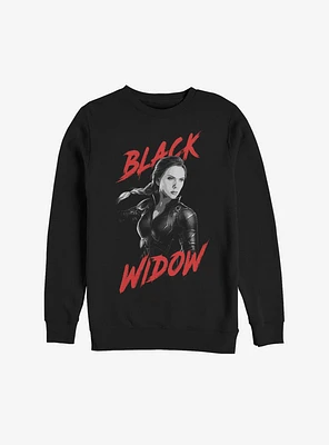 Marvel Avengers: Endgame High Contrast Black Widow Sweatshirt