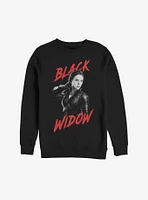 Marvel Avengers: Endgame High Contrast Black Widow Sweatshirt