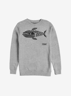 Nintendo The Legend Of Zelda: Link's Awakening Whale Glyph Sweatshirt