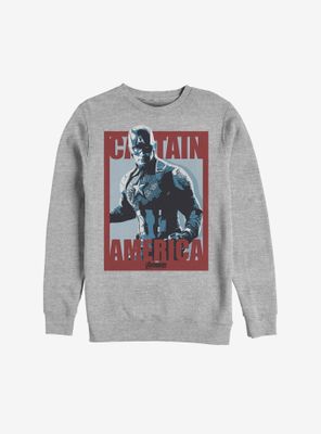 Marvel Avengers: Endgame Captain America Poster Sweatshirt