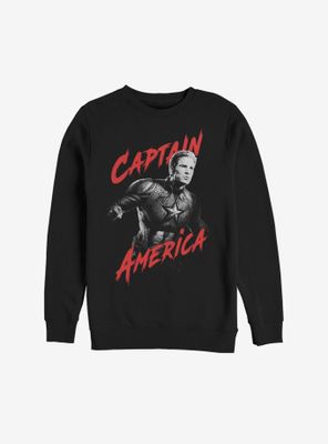 Marvel Avengers: Endgame Captain America High Contrast Sweatshirt