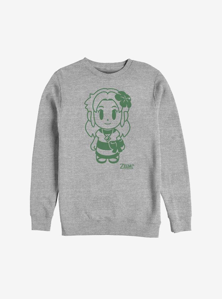 Nintendo The Legend Of Zelda: Link's Awakening Marin Avatar Outline Sweatshirt