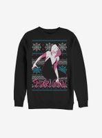 Marvel Spider-Man Spider Gwen Christmas Pattern Sweatshirt