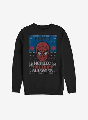 Marvel Spider-Man Aunt's Heroic Holiday Sweater Sweatshirt