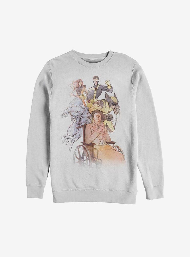 Marvel X-Men Watercolor Heroes Sweatshirt