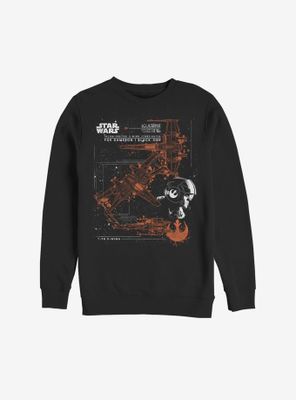 Star Wars Episode VIII The Last Jedi Ship Specs Sweatshirt