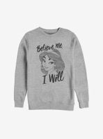 Disney Aladdin Jasmine Believe Me I Will Sweatshirt